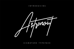 Astronout Signature Typeface Font Download