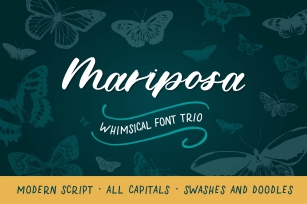 Mariposa Trio Font Download