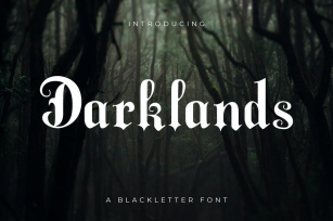 Darklands - A Blackletter Font Font Download
