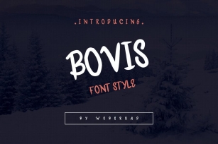 Bovis - Custom Handmade Font Style Font Download