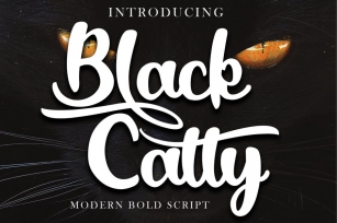 Black Catty Bold Script Font Download