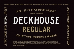 Deckhouse Regular Font Download