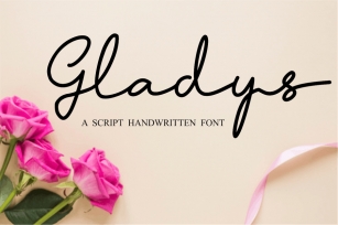 Gladys - Script Handwritten Font Font Download