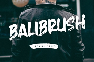 Balibrush - Rough Marker Font Font Download