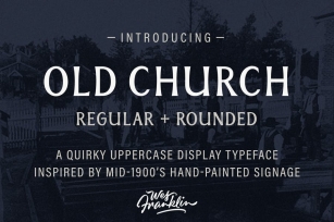 Old Church - Serif Display Font Font Download