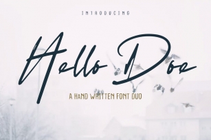 Hello Doe - Handwritten Font Duo Font Download