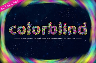 Colorblind OTF Colorful Font Font Download