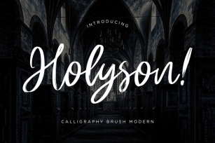 Holyson Calligraphy Brush Font Download