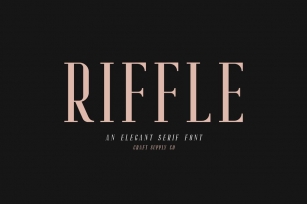 Riffle Font Family Font Download