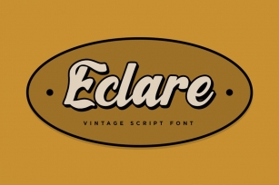 Eclare - Vintage Script Font Font Download