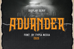 Advander Display Font Download