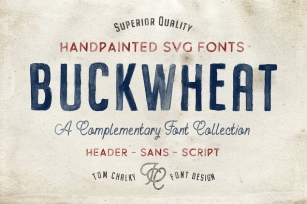 Buckwheat Opentype SVG Fonts Font Download