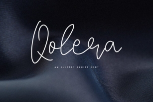 Qolera - An Elegant Script Font Font Download