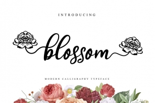 Blossom - Script Font Font Download