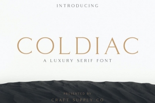Coldiac - Luxury Serif Font Font Download