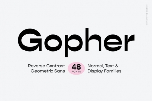 Gopher Complete Font Family Font Download