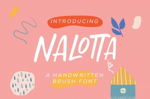 Nalotta - Handwritten Brush Font Font Download