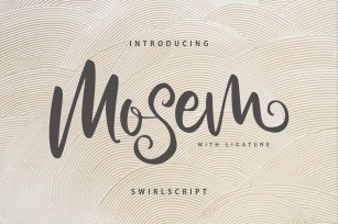 Mosem | Swirl Script Font Font Download