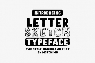 Letter Sketch Typeface Font Download