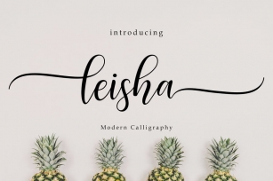 Leisha Script Font Download