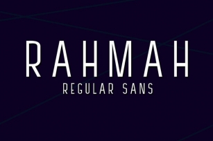 RAHMAH SANS Font Download