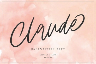 Claude Handwritten Font MS Font Download