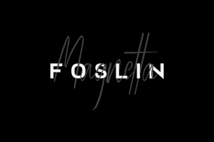 FOSLIN & MAGNETTA - Luxury / Signature Font Duo Font Download