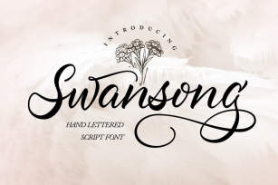 Swansong | Handlettered Script Font Font Download