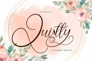Quirtty | A Luxury Script Font Font Download