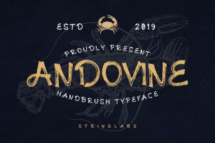 Andovine - Handbrush Font Font Download