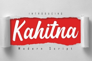 Kahitna Modern Script Font Download