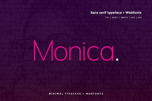 Monica - Modern Typeface + WebFonts Font Download