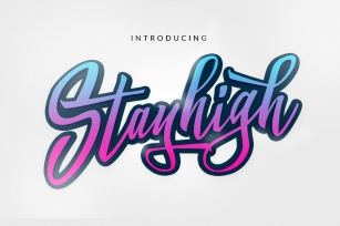 Stay High Logotype Font Download