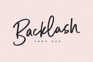 Backlash Font Duo Font Download