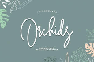 Orchids - Handwritten Font Font Download