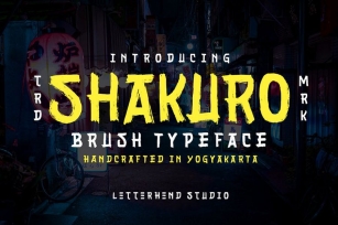 Shakuro - Brush Typeface Font Download