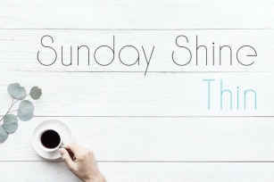 Sunday Shine - Thin Font Download