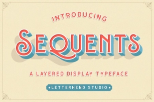 Sequents - Layered Font (+ORNAMENT) Font Download