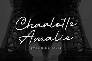 Charlotte Amalie - Stylish Signature Font Download