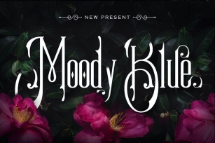 Moody Blue Typeface Font Download
