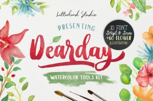 DearDay Watercolor Toolbox Font Download