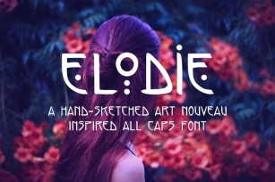 Elodie - Hand Sketched Art Nouveau Font Font Download