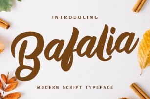 Bafalia - Modern Script Font Font Download
