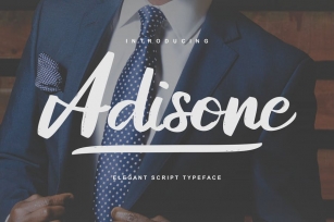 Adisone | Elegant Script Typeface Font Download