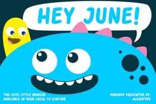 Hey June - Friendly Children Font Font Download