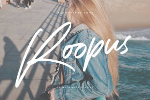 Roopus Signature Font Font Download
