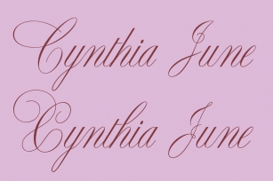 Cynthia June Font Download
