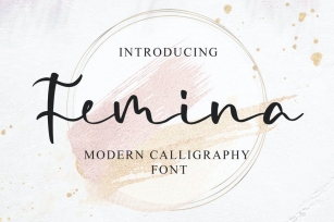 Femina - a Modern Calligraphy Font Font Download