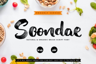 Soondae | Natural & Organic Brush Font Font Download