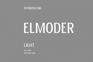 ELMODER LIGHT Font Download